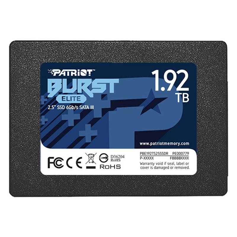 Купить ᐈ Кривой Рог ᐈ Низкая цена ᐈ Накопитель SSD 1.92TB Patriot Burst Elite 2.5" SATAIII TLC (PBE192TS25SSDR)