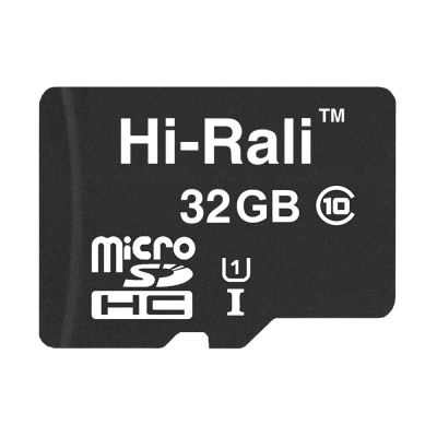 Карта памяти MicroSDHC 32GB UHS-I Class 10 Hi-Rali (HI-32GBSD10U1-00)