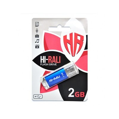 Флеш-накопитель USB 2GB Hi-Rali Rocket Series Blue (HI-2GBRKTBL)