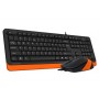 Комплект (клавиатура, мышь) A4Tech F1010 Black/Orange USB