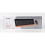 Комплект (клавиатура, мышь) A4Tech F1010 Black/Orange USB