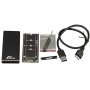 Купить ᐈ Кривой Рог ᐈ Низкая цена ᐈ Внешний карман Frime SSD M.2, USB 3.0, Metal, Black (FHE200.M2U30)