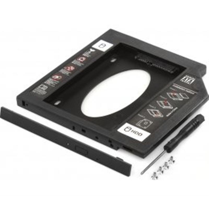 Купить ᐈ Кривой Рог ᐈ Низкая цена ᐈ Адаптер 1StCharger HDD 2.5" в отсек привода ноутбука SATA/mSATA (HDC1ST127-2)