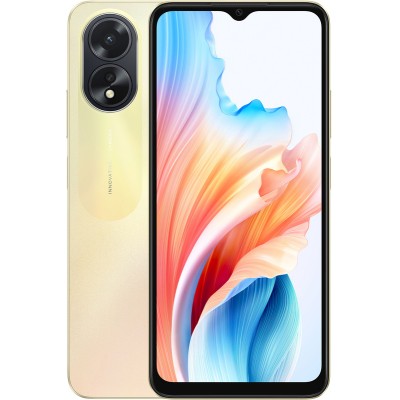 Купити Смартфон Oppo A38 4/128GB Dual Sim Glowing Gold; 6.56" (1612х720) IPS / MediaTek Helio G85 / ОЗУ 4 ГБ / 128 ГБ встроенной