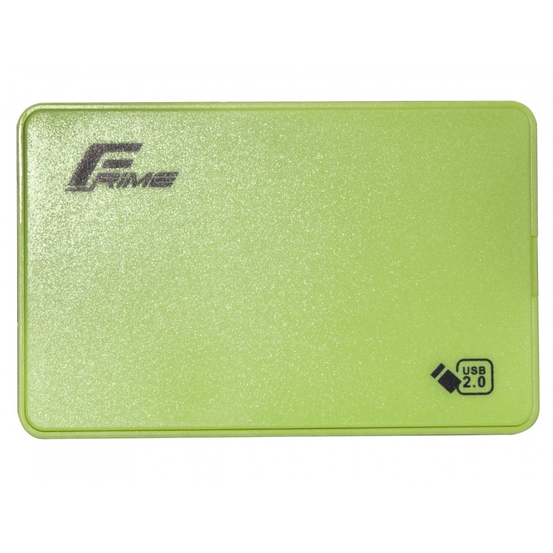 Купить ᐈ Кривой Рог ᐈ Низкая цена ᐈ Внешний карман Frime SATA HDD/SSD 2.5", USB 2.0, Plastic, Green (FHE14.25U20)