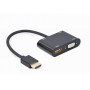 Адаптер Cablexpert (A-HDMIM-HDMIFVGAF-01) HDMI-HDMI/VGA+Аудио 3,5, 0.15м Купить Кривой Рог