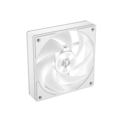 Вентилятор ID-Cooling AF-1230-W, 120x120x30мм, 4-pin, белый