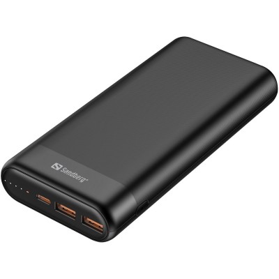 Универсальная мобильная батарея Sandberg Powerbank 20000mAh PD 65W Black (420-62)