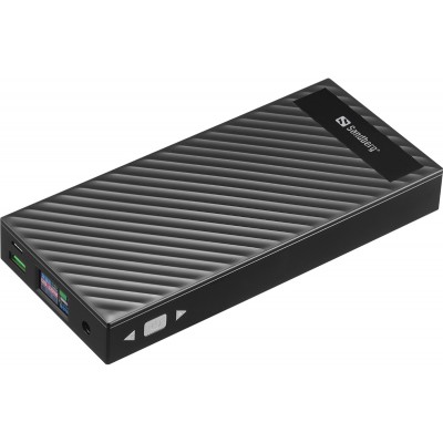 Универсальная мобильная батарея Sandberg AlwaysOn Powerbank 30000mAh DC+PD 120W Black (420-88)