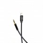 Кабель SkyDolphin SR26 Braided Wire 3.5 мм - Lightning (M/M), 1 м, Black (SDAUX-000069)