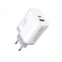 Зарядное устройство SkyDolphin SC17 PD+QC3.0 (USB TYPE-Cx3A + USB TYPE-Ax3A) White (SDMZP-000110)