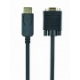 Кабель Cablexpert DisplayPort - VGA (M/M), 1.8 м, чорний (CCP-DPM-VGAM-6) пакет