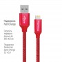 Кабель ColorWay USB - Lightning (M/M), 2.4 А, 2 м Red (CW-CBUL007-RD)