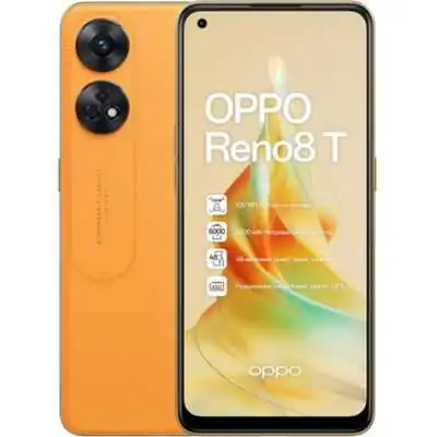 Смартфон Oppo Reno8 T 8/128GB Dual Sim Sunset Orange; 6.43" (2400x1080) AMOLED / MediaTek Helio G99 / ОЗУ 8 ГБ / 128 ГБ встроенн