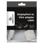 Адаптер Cablexpert DisplayPort - VGA (M/F), 0.15 м, білий (A-DPM-VGAF-02-W) пакет