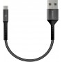 Кабель Intaleo CB0 USB - micro USB (M/M), 0.2 м, Black/Grey (1283126495632)