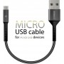 Кабель Intaleo CB0 USB - micro USB (M/M), 0.2 м, Black/Grey (1283126495632)