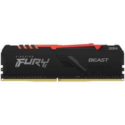 Купить ᐈ Кривой Рог ᐈ Низкая цена ᐈ Модуль памяти DDR4 8GB/3600 Kingston Fury Beast RGB (KF436C17BBA/8)