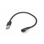 Кабель Cablexpert USB - Lightning (M/M), 0.2 м, чорний (CC-USB2-AMLML-0.2M)