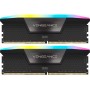 Купить ᐈ Кривой Рог ᐈ Низкая цена ᐈ Модуль памяти DDR5 2x16GB/7200 Corsair Vengeance RGB Black (CMH32GX5M2X7200C34)
