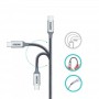 Кабель Choetech USB Type-C - USB Type-C (M/M), 1.8 м, Grey (XCC-1002)