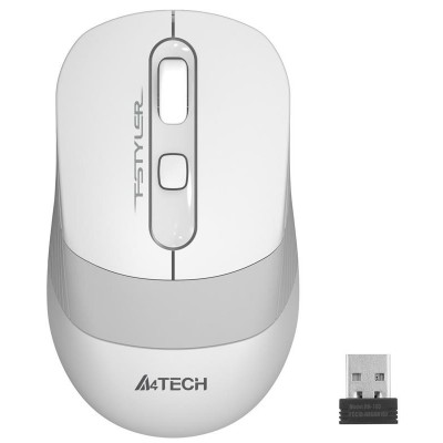 Купить ᐈ Кривой Рог ᐈ Низкая цена ᐈ Мышь беспроводная A4Tech FG10S White USB