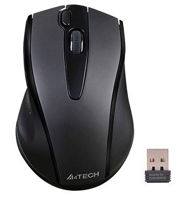 Купить ᐈ Кривой Рог ᐈ Низкая цена ᐈ Мышь беспроводная A4Tech G9-500F-1 Black USB V-Track