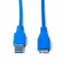 Кабель ProLogix USB - micro USB Type-B V 3.0 (M/M), 1.8 м, синій (PR-USB-P-12-30-18m)