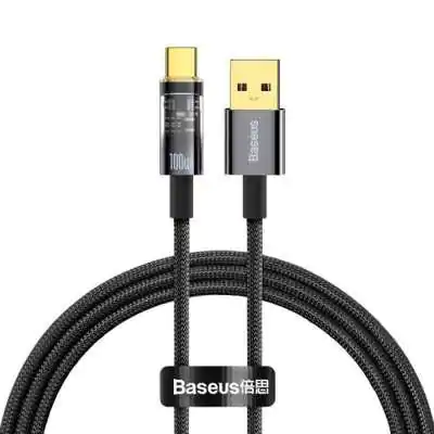 Кабель Baseus Explorer USB-USB Type-C, 5A, 100W, 1м Black (CATS000201) Купить Кривой Рог