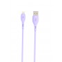 Кабель SkyDolphin S22L Soft Silicone USB - Lightning (M/M), 1 м, Violet (USB-000600)