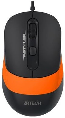 Купить ᐈ Кривой Рог ᐈ Низкая цена ᐈ Мышь A4Tech FM10 Black/Orange