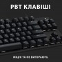 Клавiатура Logitech G413 TKL SE Corded Mechanical Gaming Keyboard Black (920-010446)