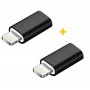 Адаптер XoKo AC-005 micro USB - Lightning (F/M), 2шт., Black (XK-AC005-BK2)