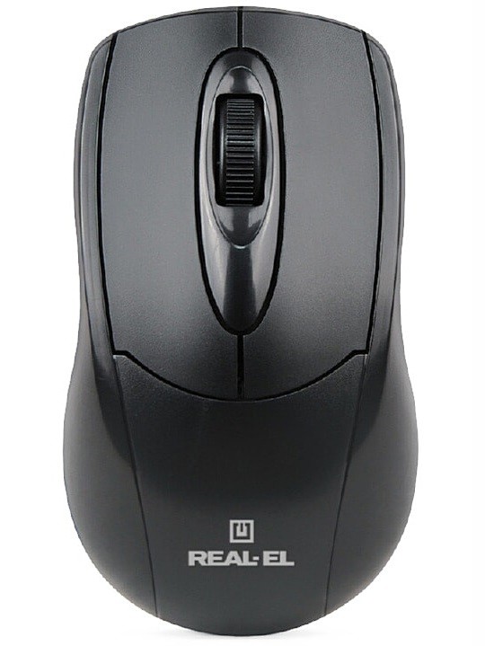 Купить ᐈ Кривой Рог ᐈ Низкая цена ᐈ Мышь REAL-EL RM-207 Black (EL123200015)