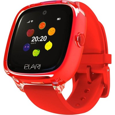 Купити Детские смарт-часы с GPS-трекером Elari KidPhone Fresh Red (KP-F/Red); 1.3" (240х240) TFT сенсорный / MediaTek MTK2503A /