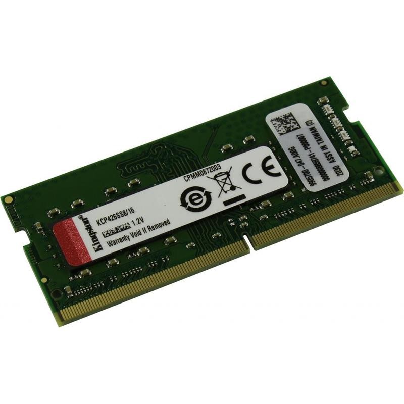 Купить ᐈ Кривой Рог ᐈ Низкая цена ᐈ Модуль памяти SO-DIMM 16GB/2666 DDR4 Kingston (KCP426SS8/16)