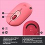 Купить ᐈ Кривой Рог ᐈ Низкая цена ᐈ Мышь беспроводная Logitech POP Mouse Bluetooth Heartbreaker Rose (910-006548)