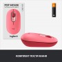 Купить ᐈ Кривой Рог ᐈ Низкая цена ᐈ Мышь беспроводная Logitech POP Mouse Bluetooth Heartbreaker Rose (910-006548)