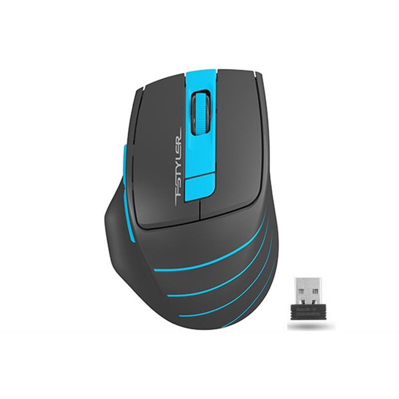 Купить ᐈ Кривой Рог ᐈ Низкая цена ᐈ Мышь беспроводная A4Tech FG30 Black/Blue USB