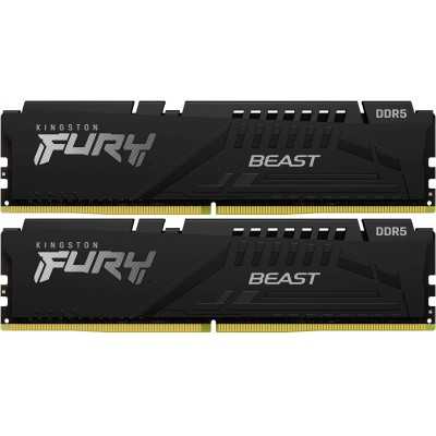 Купить ᐈ Кривой Рог ᐈ Низкая цена ᐈ Модуль памяти DDR5 2x16GB/6000 Kingston Fury Beast Black (KF560C40BBK2-32)