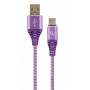 Кабель Cablexpert (CC-USB2B-AMCM-1M-PW) USB 2.0 A - USB Type-C, премиум, 1м, фиолетовый Купить Кривой Рог