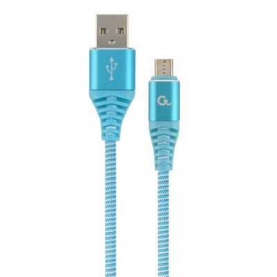 Кабель Cablexpert (CC-USB2B-AMmBM-2M-VW) USB 2.0 A - microUSB, премиум, 2м, голубой Купить Кривой Рог