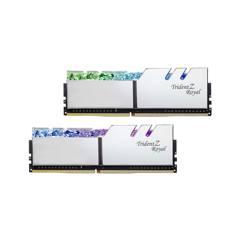 Купить ᐈ Кривой Рог ᐈ Низкая цена ᐈ Модуль памяти DDR4 2x32GB/3600 G.Skill Trident Z Royal (F4-3600C18D-64GTRS)