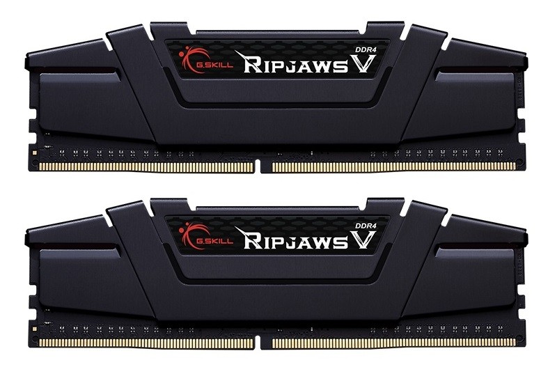 Купить ᐈ Кривой Рог ᐈ Низкая цена ᐈ Модуль памяти DDR4 2x32GB/4000 G.Skill Ripjaws V Black (F4-4000C18D-64GVK)
