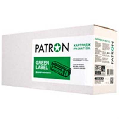 Картридж Patron (PN-36A/713GL) HP LJ P1505/M1120/M1522/Canon LBP 3250/3150/3050/3108 Black (CB436A/Canon 713) Green Label Купить