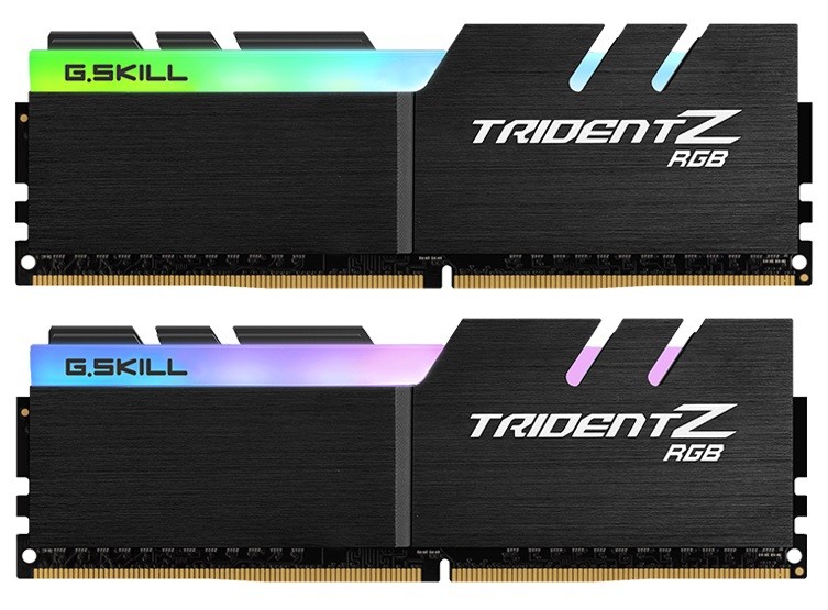Купить ᐈ Кривой Рог ᐈ Низкая цена ᐈ Модуль памяти DDR4 2x32GB/3600 G.Skill Trident Z RGB (F4-3600C18D-64GTZR)