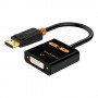 Адаптер Сabletime DisplayPort - DVI (M/F), 0.2 м, Black (CP24B) Купить Кривой Рог