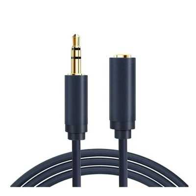 Кабель Cabletime Audio 3.5 mm M - 3.5 mm F, 1.5 m, Black, 3 pin (CF16J) Купить Кривой Рог
