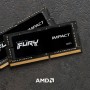 Купить ᐈ Кривой Рог ᐈ Низкая цена ᐈ Модуль памяти SO-DIMM 16GB/3200 DDR4 Kingston Fury Impact (KF432S20IB/16)