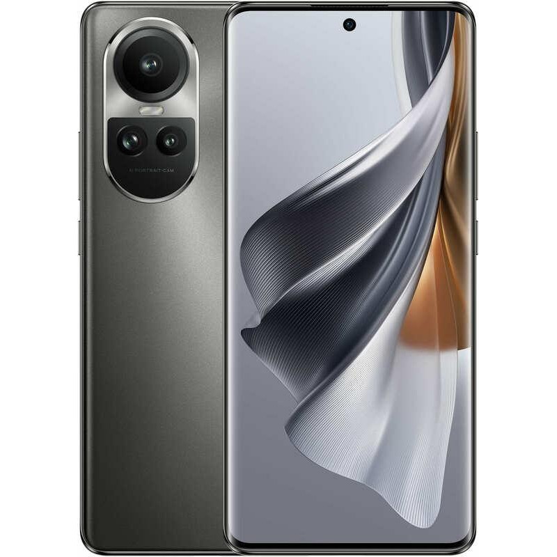 Купить ᐈ Кривой Рог ᐈ Низкая цена ᐈ Смартфон Oppo Reno10 Pro 12/256GB Dual Sim Silvery Grey; 6.7" (2412x1080) AMOLED / Qualcomm 